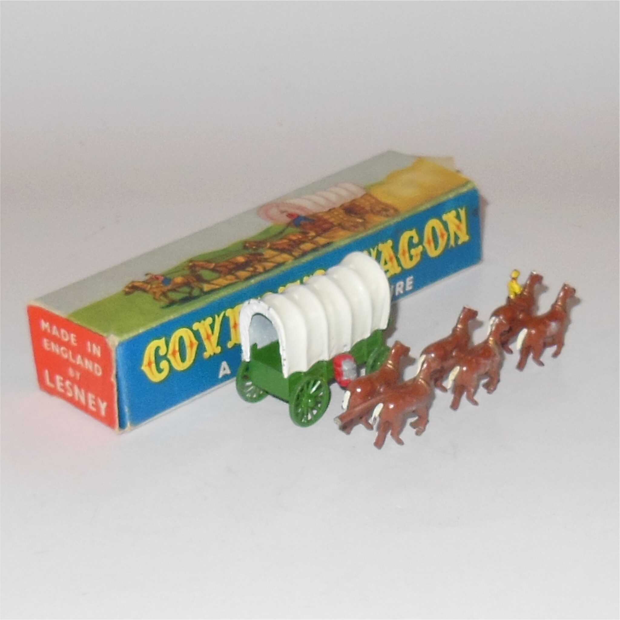 Matchbox Lesney Moko Conestoga Covered Wagon Red Barrels - Antique Toy ...