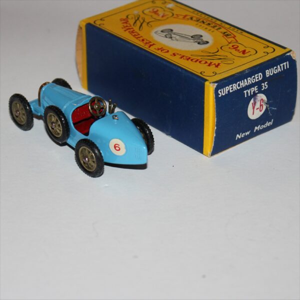Matchbox Lesney Yesteryear 6b Bugatti Supercharged Type 35 Mint Boxed - Image 3