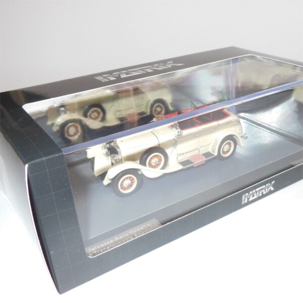 Matrix Models MX41302-191 Mercedes Benz Model K Torpedo Saotchik 1926 White