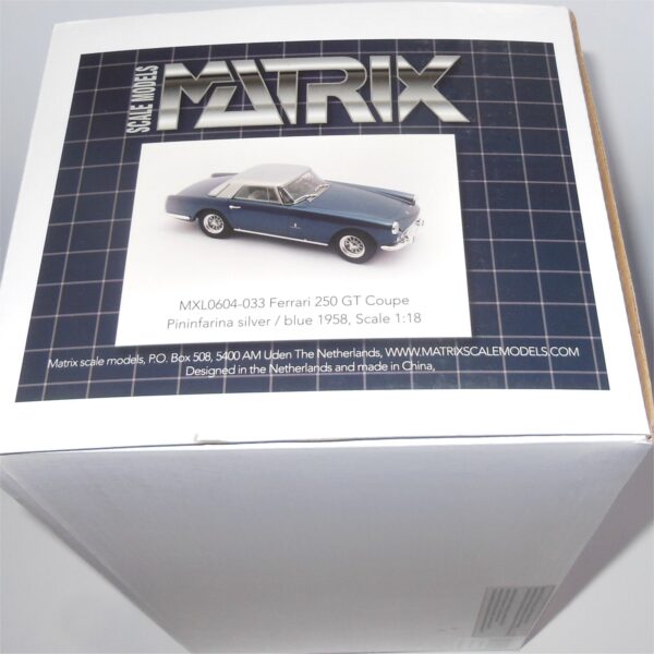 Matrix Model MXL0604-033 Ferrari 250GT Coupe 1958 Pininfarina Silver Blue