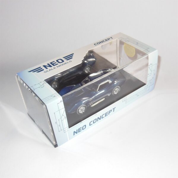 Neo Model 43705 1965 Mako Shark II Concept Blue - Image 4