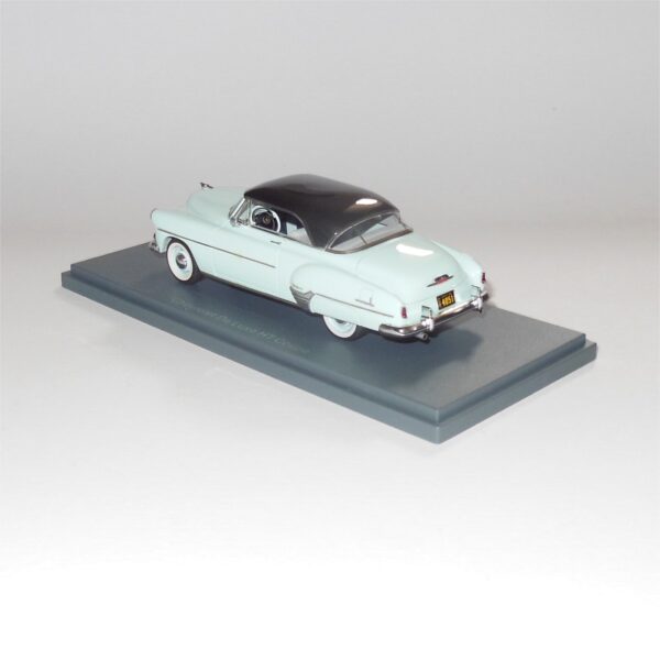 Neo Model 44051 Chevrolet DeLux HT Coupe Black Light Blue - Image 2