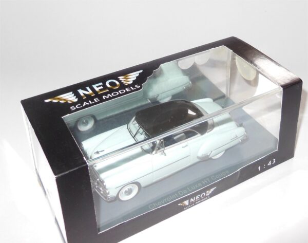 Neo Model 44051 Chevrolet DeLux HT Coupe Black Light Blue