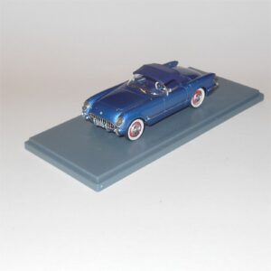 Neo Model 45746 Chevrolet Corvette C1 1953 Dark Blue Vinyl Blue Metallic