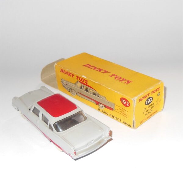 Dinky Toys 192 De Soto Fireflite Sedan Grey with Red Trim - Image 6