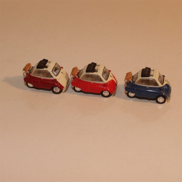 Cararama 1:72 HO Scale BMW Isetta 250 Group of 3