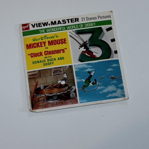 View-Master B551 Mickey Mouse Clock Cleaners 3 Reel Set