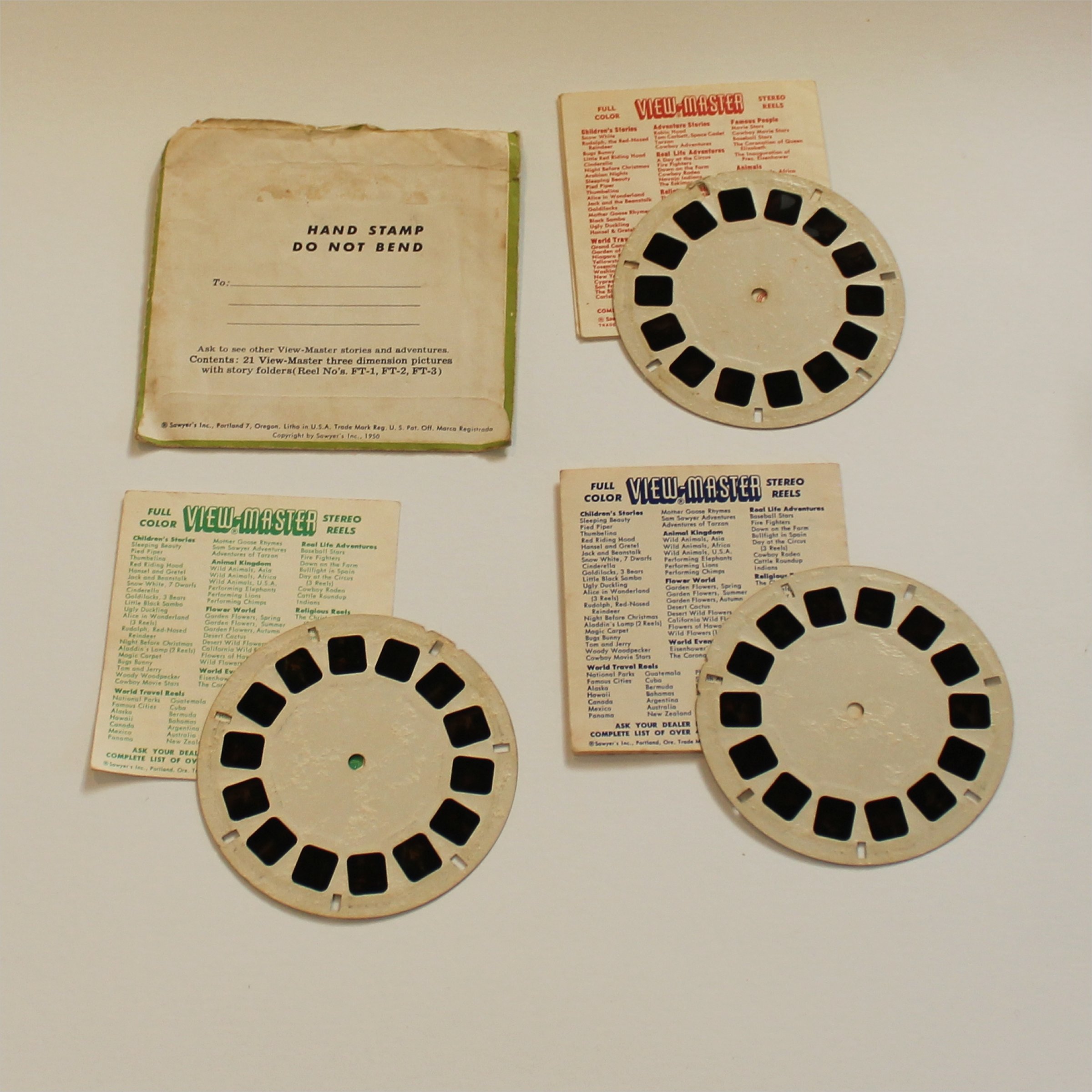 View-Master Fairy Tales Reels FT1 FT2 FT3 Set - Antique Toy World