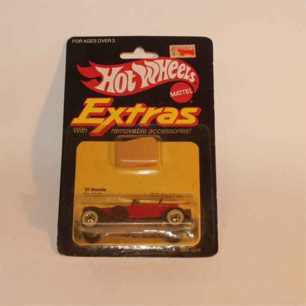 Mattel Hot Wheels 4342 '31 Doozie Extras Card c1982.