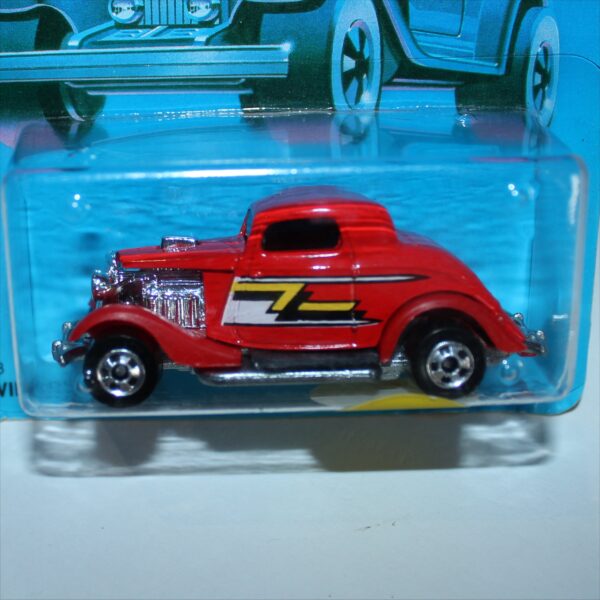 Hotwheels 1987 3-Window '34 Ford Coupe #1473 Black-wall ZZ Stickers - Image 2