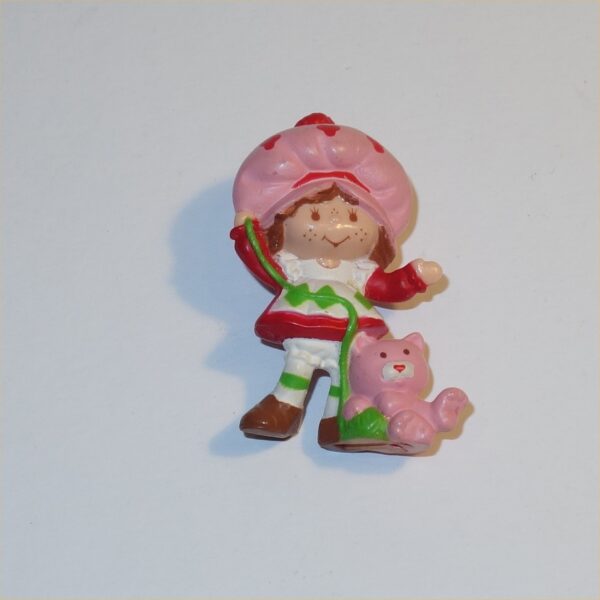 Strawberry Shortcake 1983 Strawberry Shortcake & Custard PVC Figurine