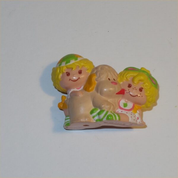 Strawberry Shortcake 1983 Lem & Ada with Sugar Woofer PVC Figurine