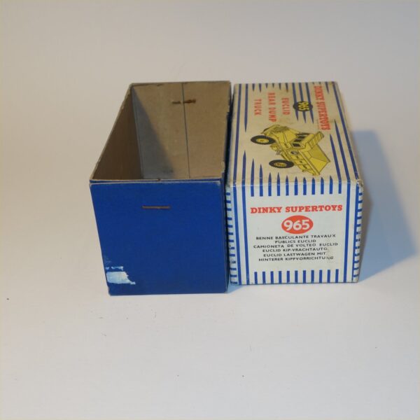 Dinky Toys 965 Euclid  Rear Dump Truck Empty Box - Image 7