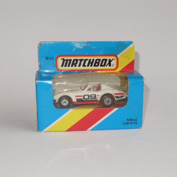 Matchbox Issued 1981 #MB62 Chevrolet Corvette T Top White