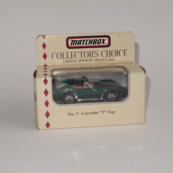 Matchbox Collectors Choice No 7 Chevrolet Corvette T Top Green