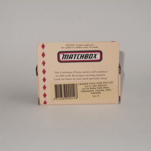 Matchbox Collectors Choice No 14  1987 Chevrolet Corvette Open Top Black - Image 3