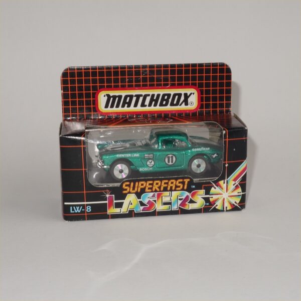 Matchbox Superfast LW8 1962 Chevrolet Corvette Green Laser Wheels