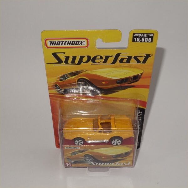 Matchbox Superfast No 44 1976 Chevrolet Corvette T Top Yellow - Image 2