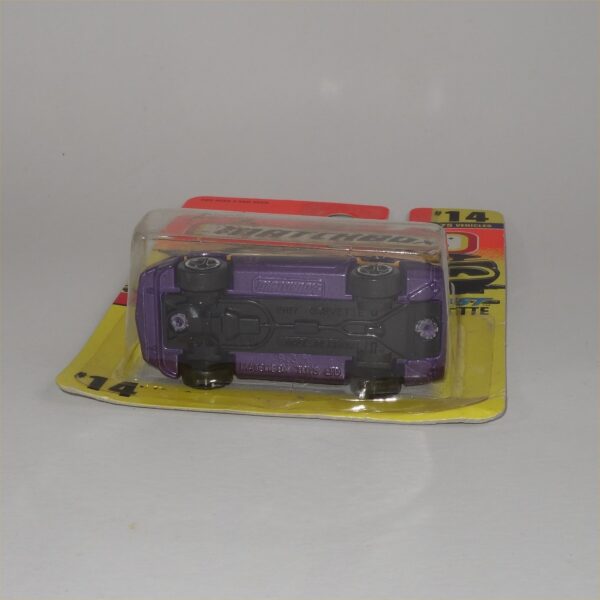 Matchbox Superfast No 14 1987 Chevrolet Corvette Open Top Purple - Image 5