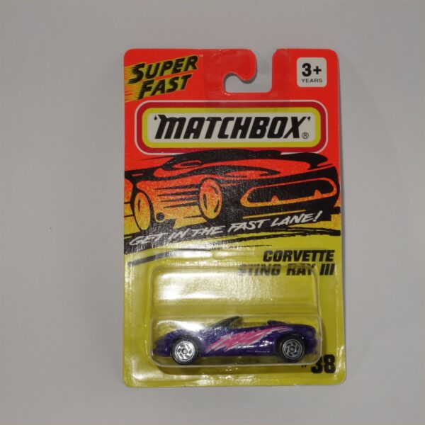 Matchbox Superfast No 38 Chevrolet Corvette Open Top Purple - Image 2