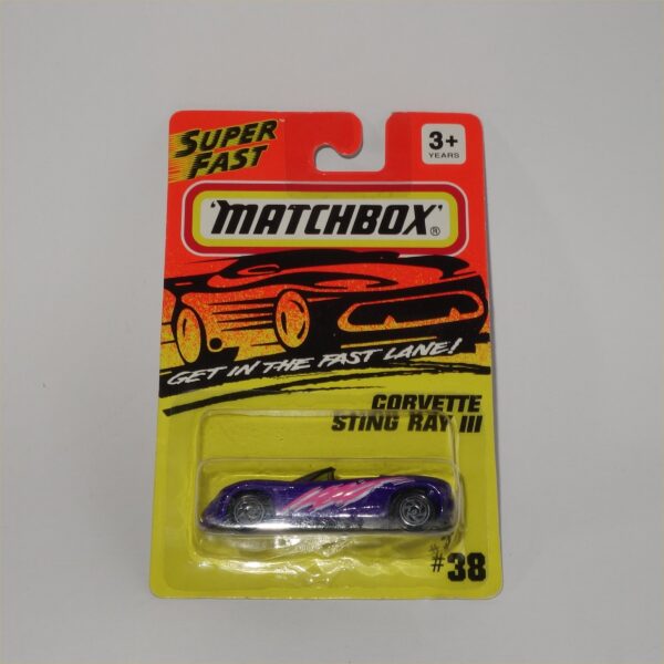 Matchbox Superfast No 38 Chevrolet Corvette Open Top Purple - Image 3
