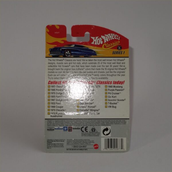 Hot Wheels No 12 of 25 Classic 63 Chevrolet Corvette Closed Top Purple