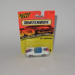 Matchbox Superfast No 14 1987 Chevrolet Corvette Open Top White