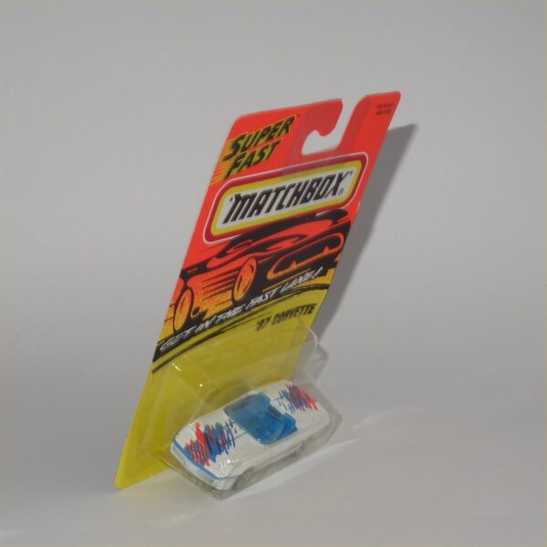 Matchbox Superfast No 14 1987 Chevrolet Corvette Open Top White - Image 2