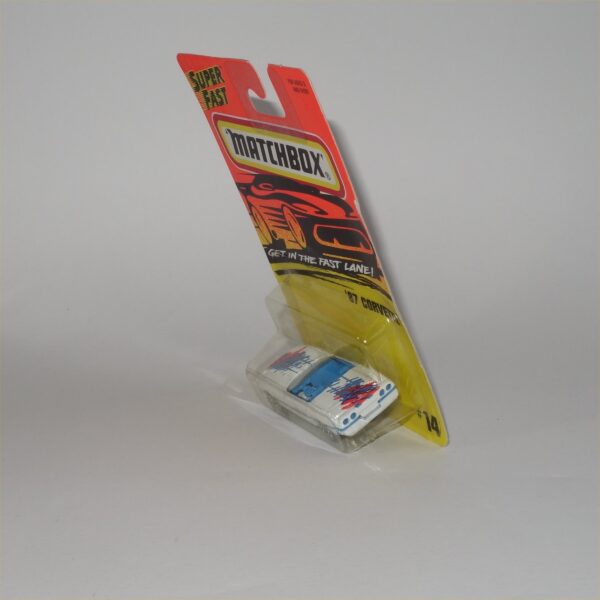 Matchbox Superfast No 14 1987 Chevrolet Corvette Open Top White - Image 3