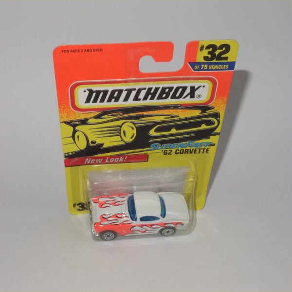 Matchbox Superfast No 32 1962 Chevrolet Corvette Open Top White