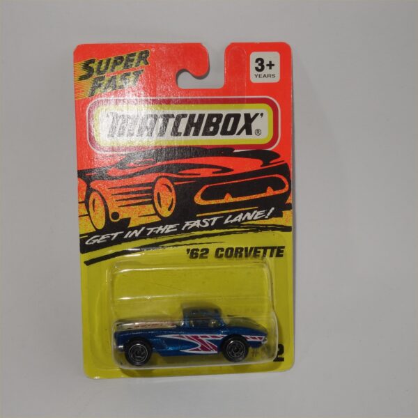 Matchbox Superfast No 32 1962 Chevrolet Corvette Closed top Blue - Image 5