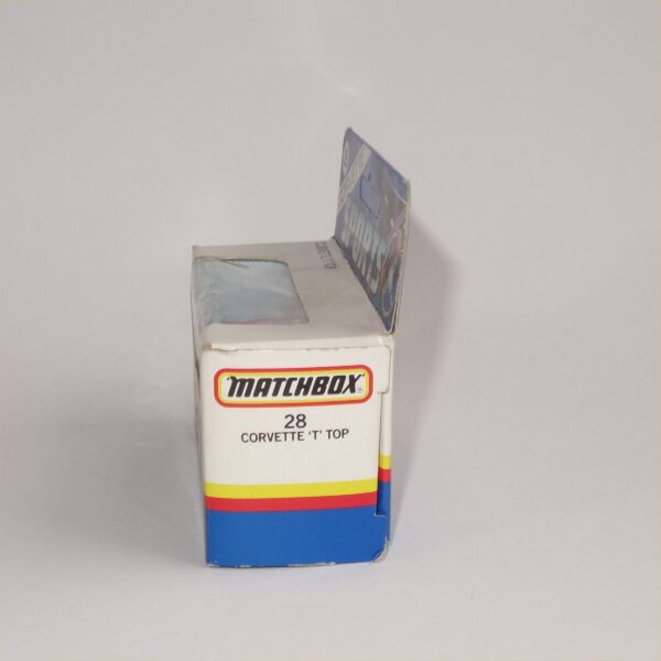 Matchbox Issued 1991 No #28 Chevrolet Corvette T Top Red - Image 4