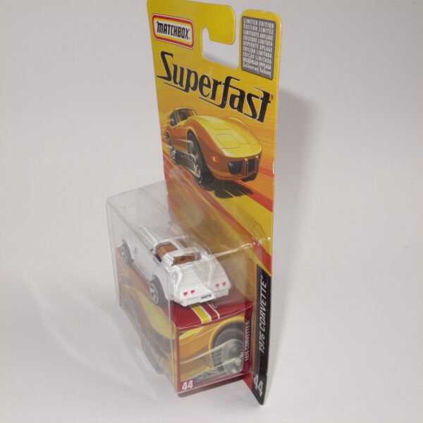 Matchbox Superfast No 44 1976 Chevrolet Corvette Open Top White - Image 3