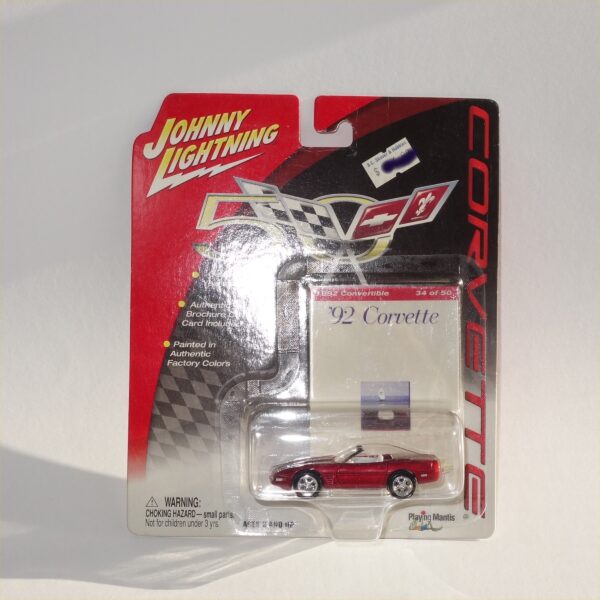 Johnny Lightning 1992 Chevrolet Corvette Red Open Top #34 of 50