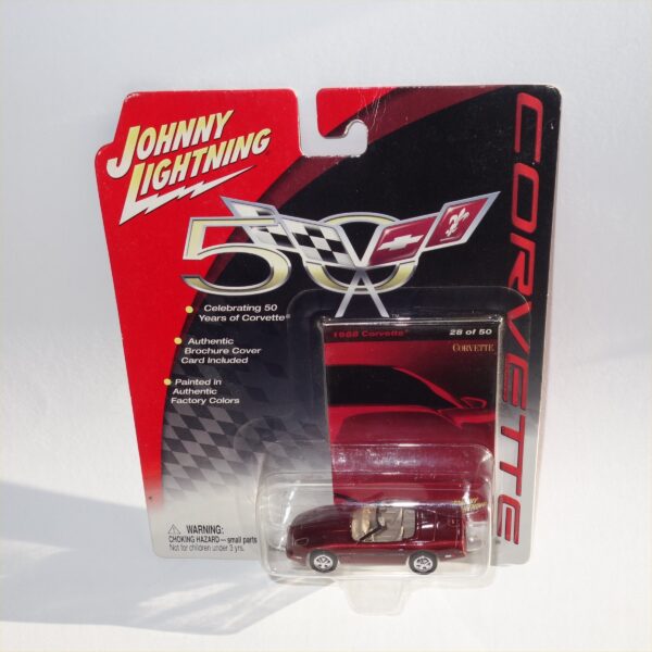 Johnny Lightning 1988 Chevrolet Corvette  Red Open Top #28 of 50 - Image 4
