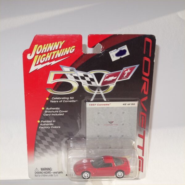 Johnny Lightning 1997 Chevrolet Corvette Red Hard Top #42 of 50