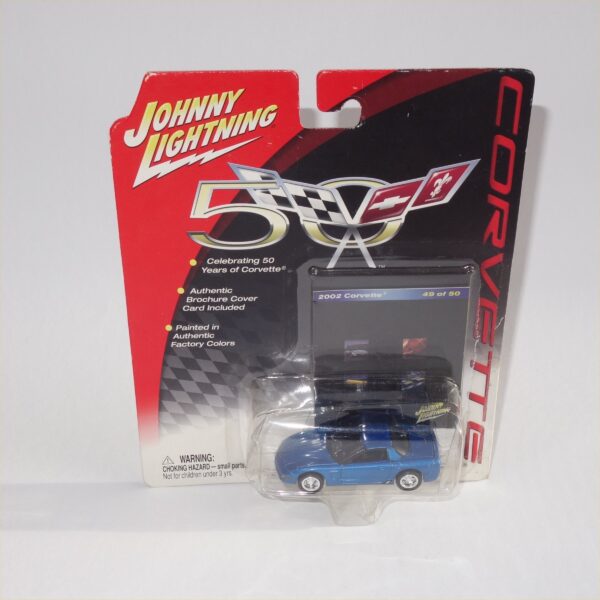 Johnny Lightning 2002 Chevrolet Corvette Blue Hard Top #49 of 50