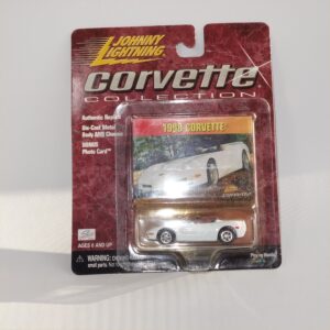 Johnny Lightning 1998 Chevrolet Corvette White Open Top 