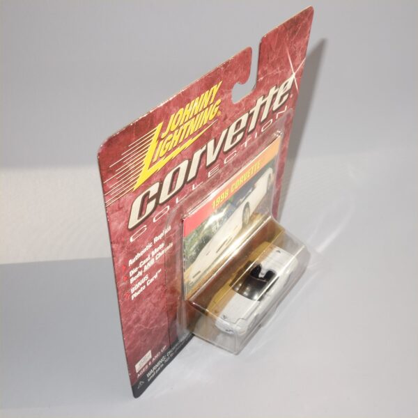 Johnny Lightning 1998 Chevrolet Corvette White Open Top - Image 5