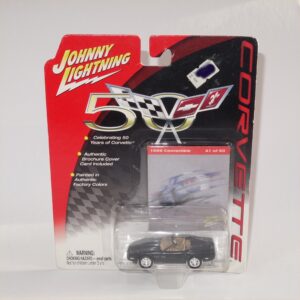 Johnny Lightning 1996 Chevrolet Corvette Black Open Top #41 of 50 