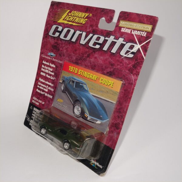 Johnny Lightning 1970 Chevrolet Corvette Donnybrooke Green Sting Ray Coupe Hard Top - Image 7