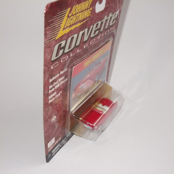 Johnny Lightning 1954 Chevrolet Corvette Coupe Sportsman Red Open Top - Image 5