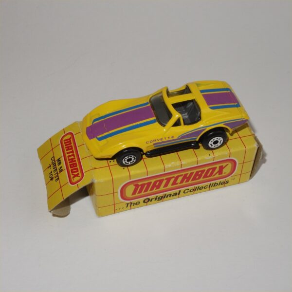 Matchbox #MB58 Chevrolet Corvette "T" Top Yellow