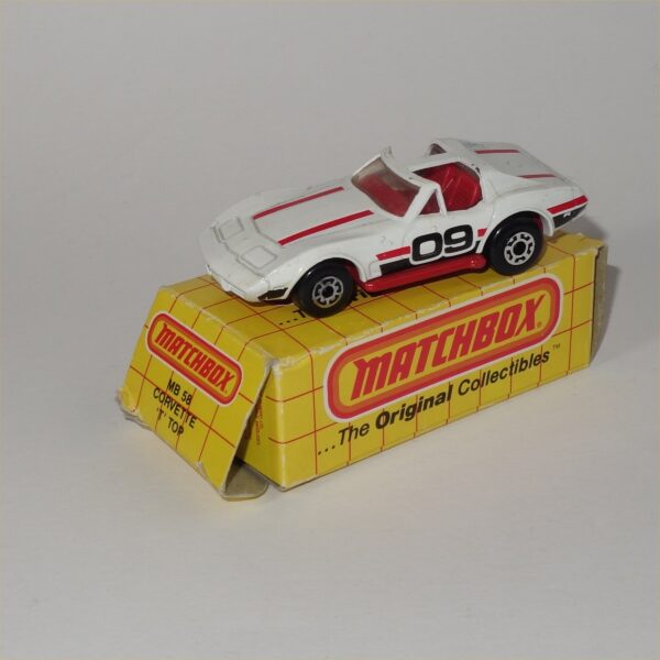 Matchbox #MB58 Chevrolet Corvette "T" Top White