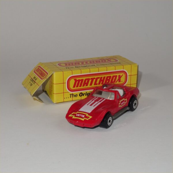 Matchbox #MB58 Chevrolet Corvette "T" Top Red - Image 2