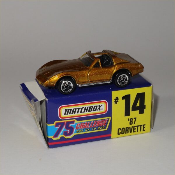 Matchbox '87 Chevrolet Corvette "T" Top Gold