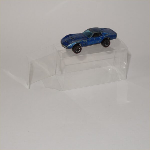 Hot Wheels Custom Corvette 1967 Original Redline Spectra Flame Blue.