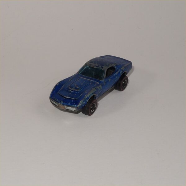 Hot Wheels Custom Corvette 1967 Original Redline Spectra Flame Blue.