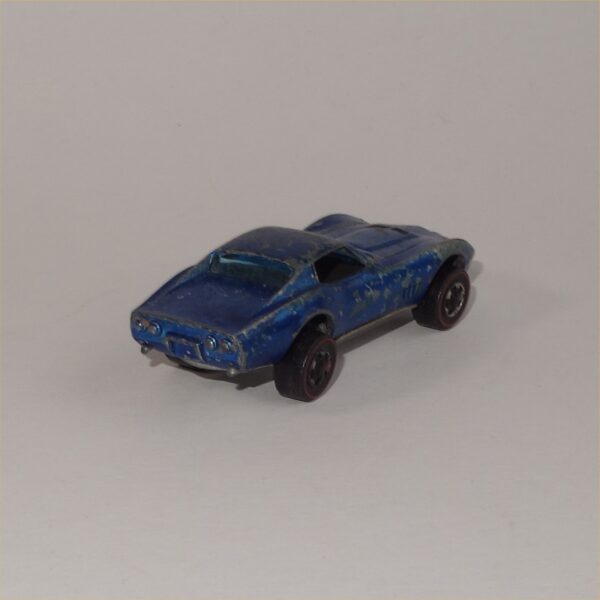 Hot Wheels Custom Corvette 1967 Original Redline Spectra Flame Blue - Image 3