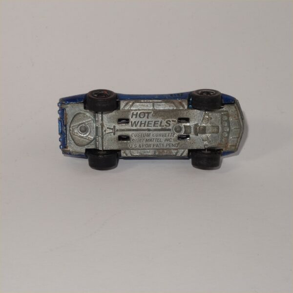 Hot Wheels Custom Corvette 1967 Original Redline Spectra Flame Blue - Image 7